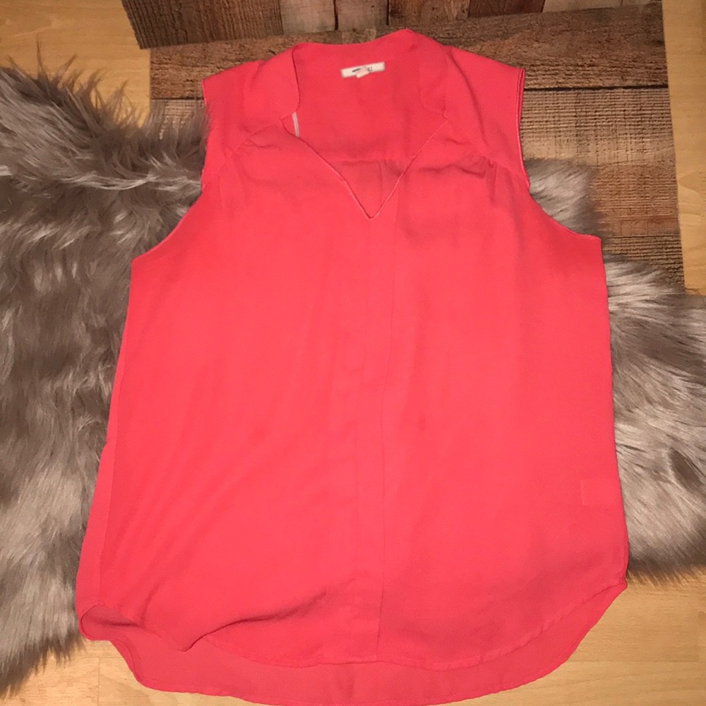 Coral blouse